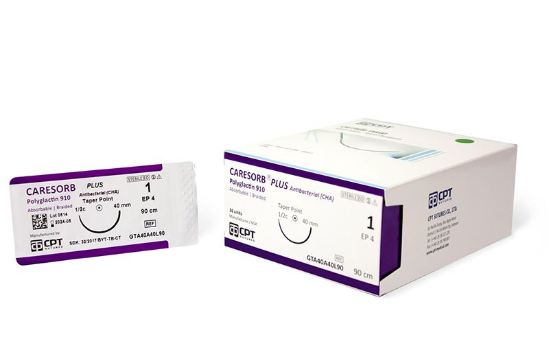 CARESORB PLUS® POLYGLACTIN 910 ANTIBACTERIAL SUTURES